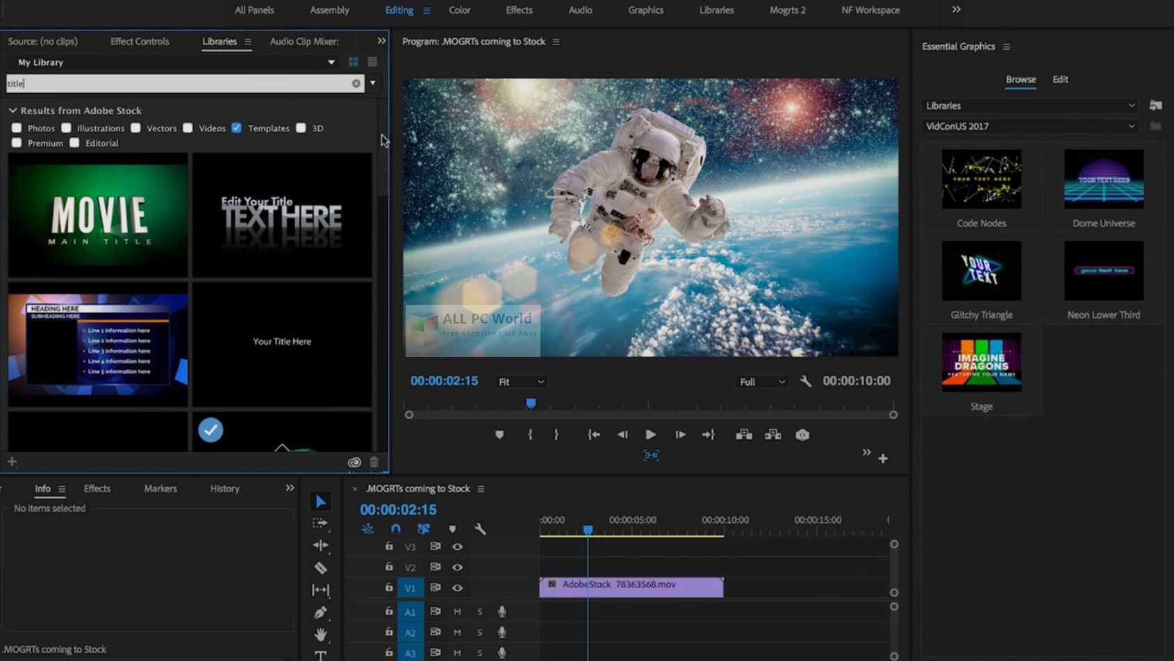 Adobe Premiere Pro - After Effects - Photoshop - Lightroom - Illustrator - For Mac