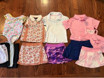 Girls Size 4/5 Athletic Clothing Lot: 13 Pieces (Nicole Miller, Adidas, Nautica)