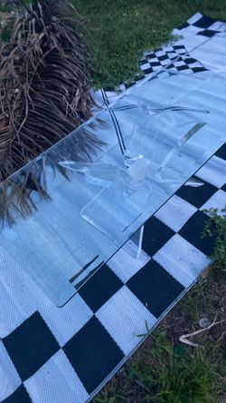 Acrylic Butterfly Table … Glass Mint Cocktail Table