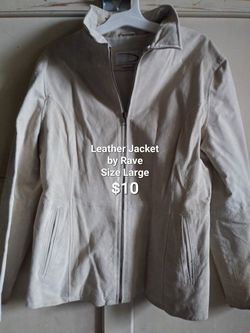 Leather Jacket By Rave Size Large