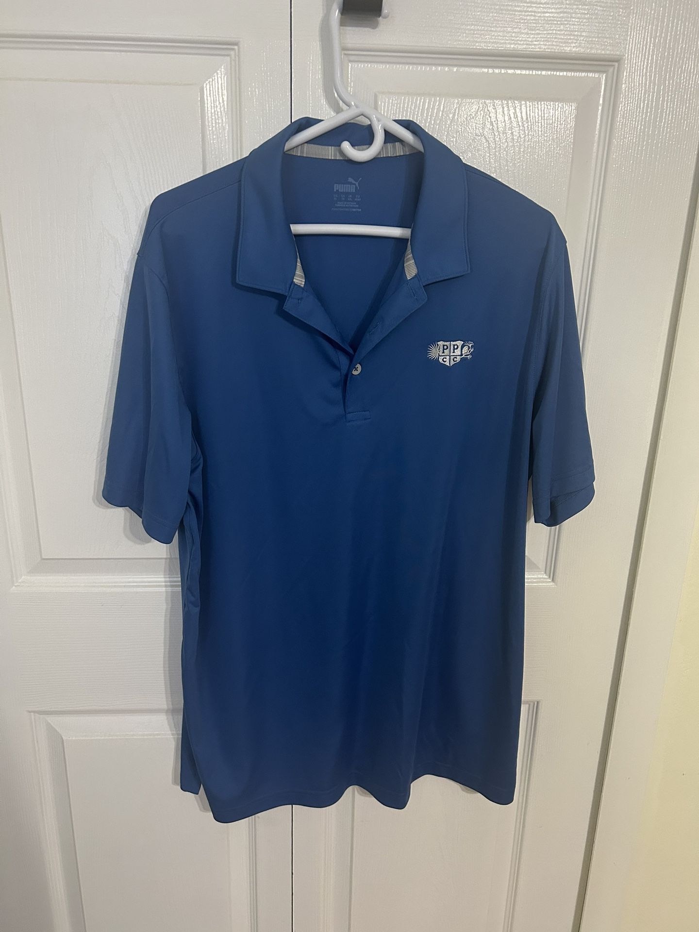Men’s Large Puma Blue Golf Polo - Palmetto Pines