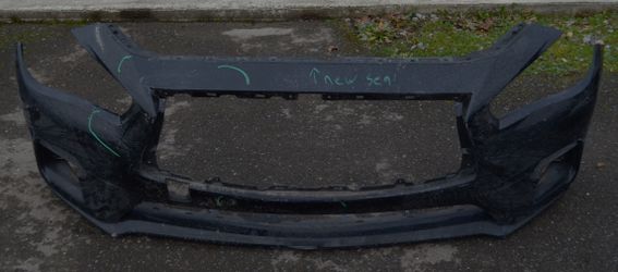 USED REF#U0600 || 2018-2019 INFINITI Q50 || FRONT BUMPER COVER ONLY
