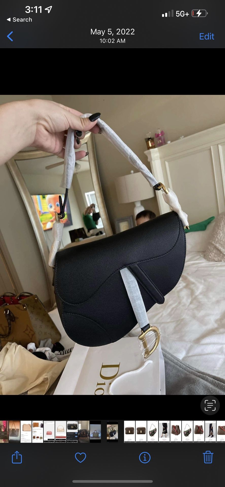 Dior Saddle Bag With Crossbody Strap 