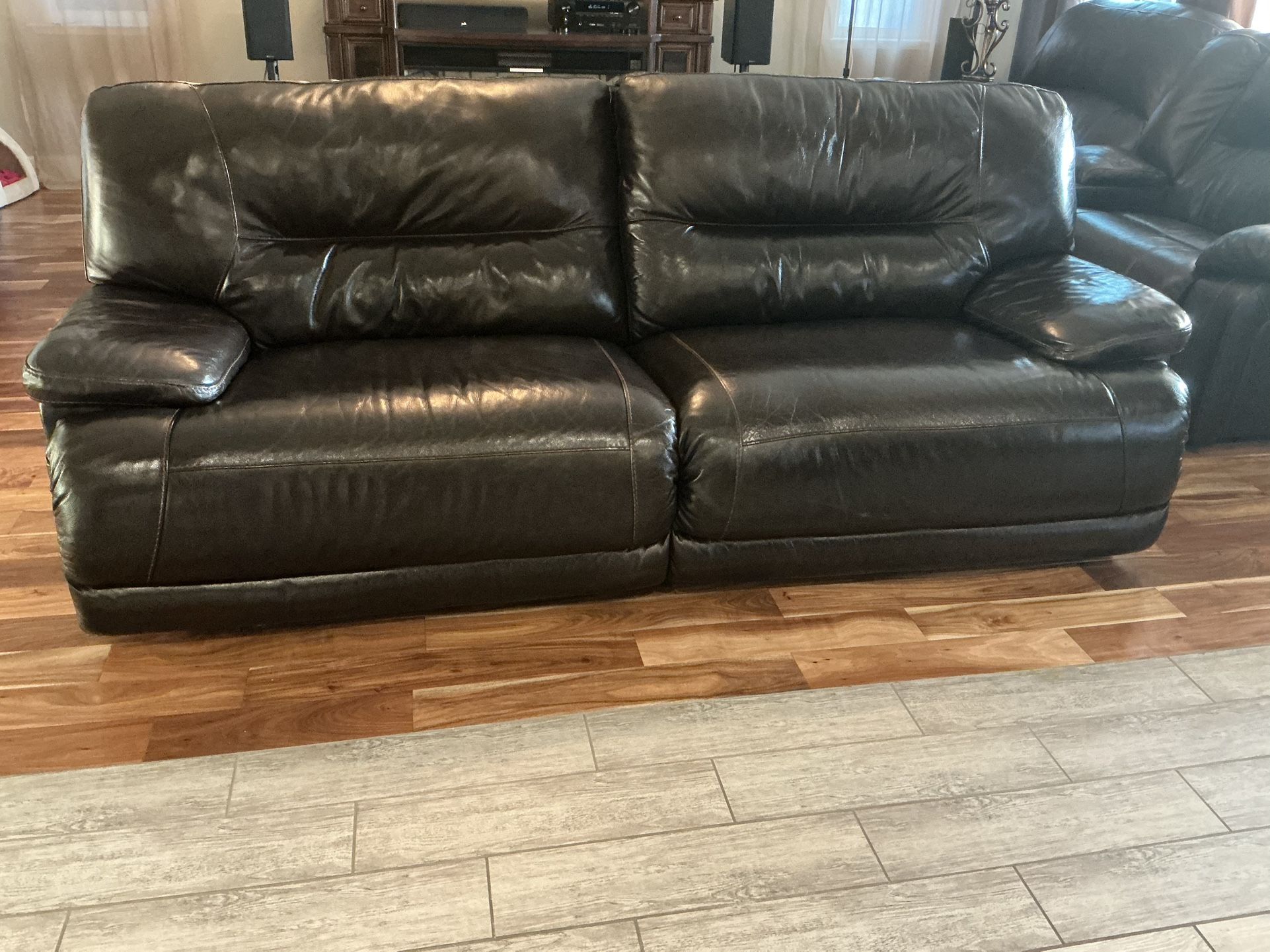 Ashley Furniture Exhilaration 2 Piece Leather Sofa And Loveseat