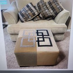 Oversize Chair And Ottoman 