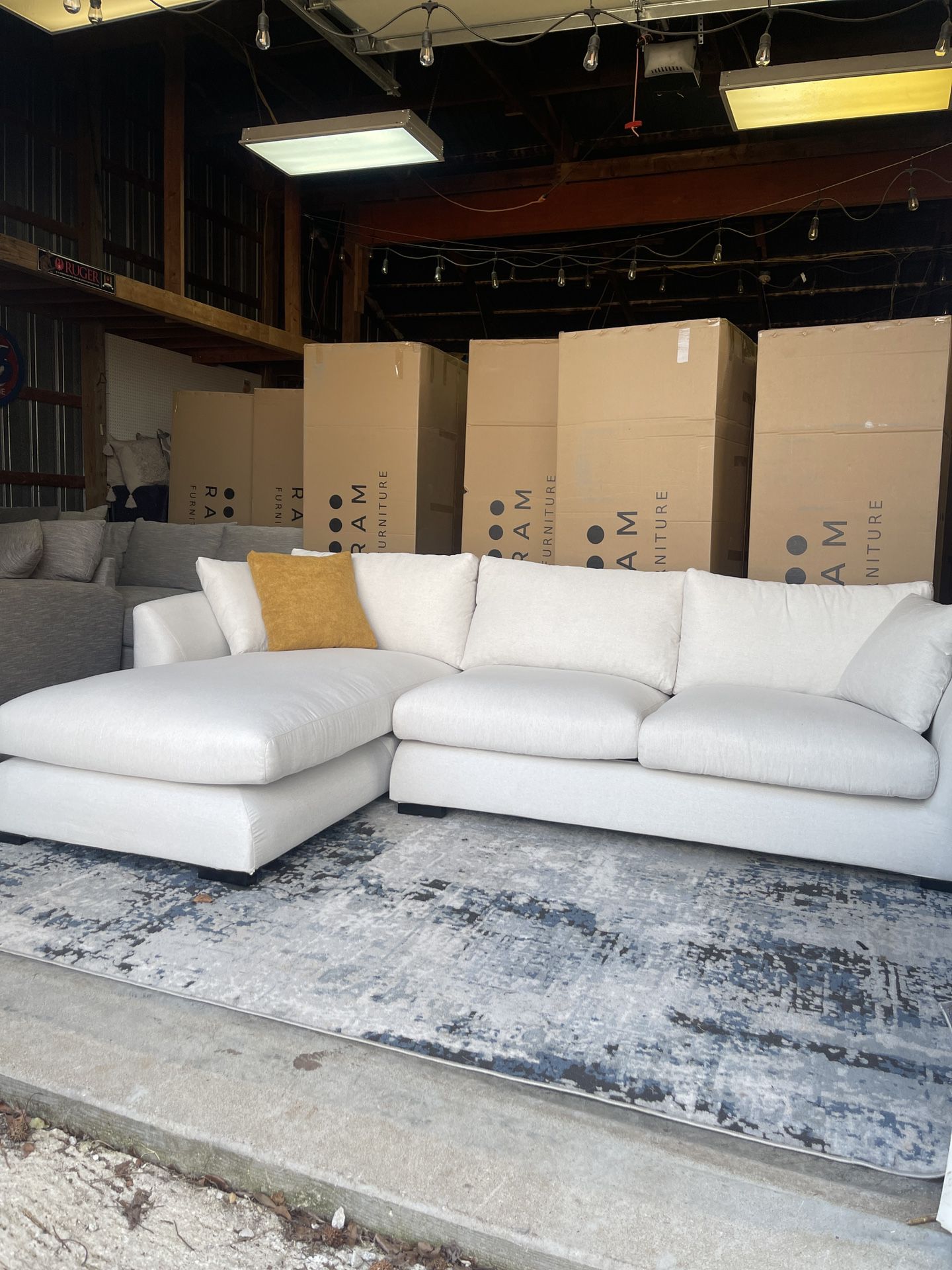 New In Box Sectional Couches