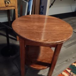 Antique Arts and Crafts Stickley ( Floating Shelf) Round Table