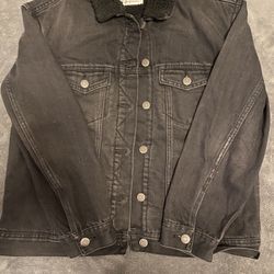 Black Washed Sherpa Jacket 