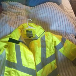 Portwest Size Small Rain Jacket Work Jacket Brand New Never Worn W A Hood