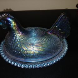 Carnival Glass Hen