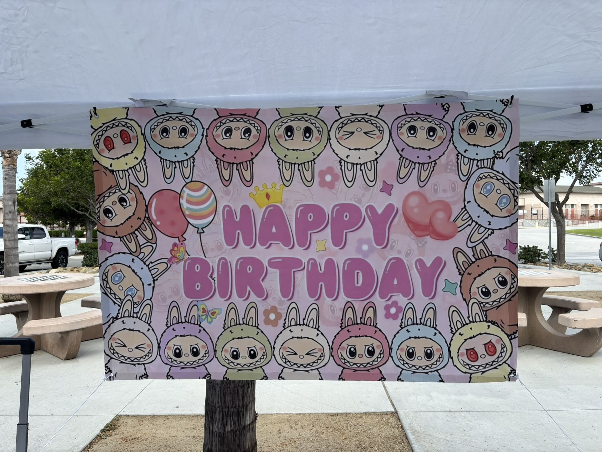 Labubu Birthday Banner