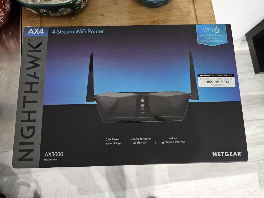Netgear Nighthawk Router AX3000 -WiFi 6