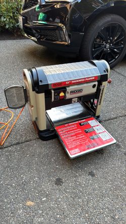 Ridgid 13” thickness large capacity planer like new