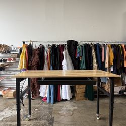 60” Adjustable Work Bench With Drawer, Wheel, And Outlet