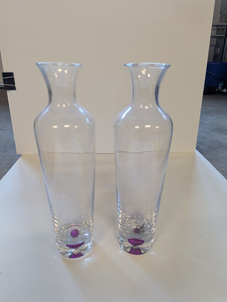 Set Of 2 Tall Vases