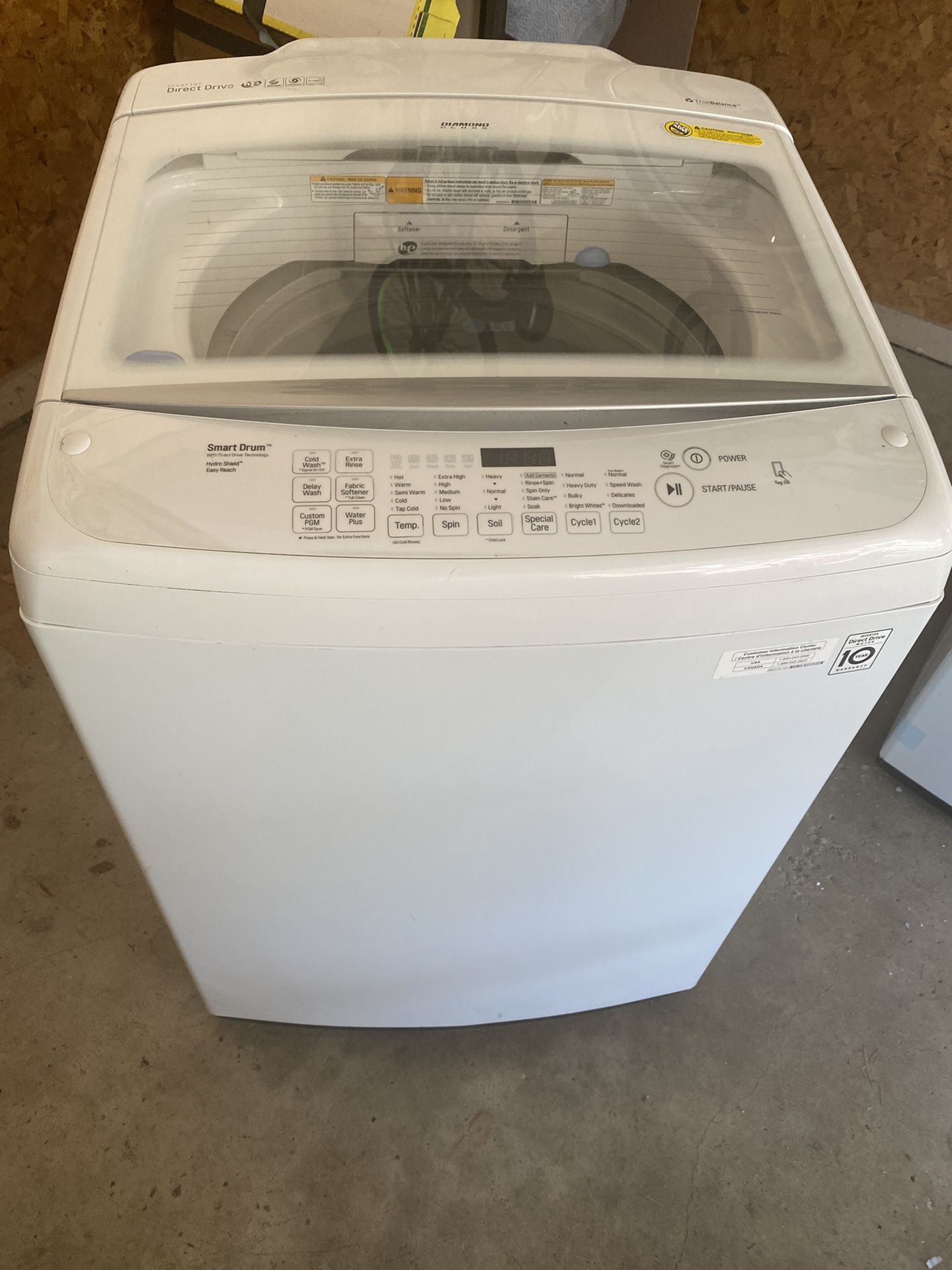 LG Washer & Dryer White