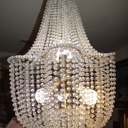 3 Ft Italian Crystal Chandelier 