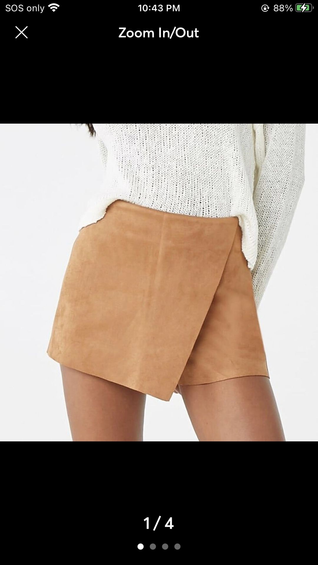 Forever 21 Faux Suede Skort