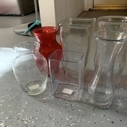 6 Different Sizes Flower Vases For 10.00