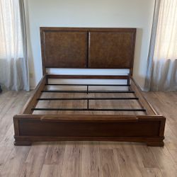 King Bed Frame - Solid Cherry Wood - Well Built 