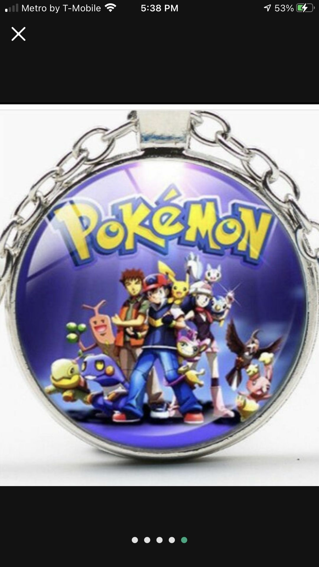 Pokémon Tibetan Silver Necklace