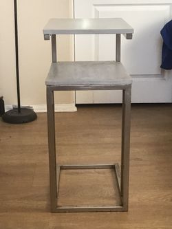 Table - Grey And Chrome