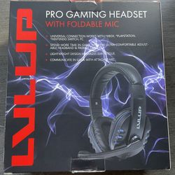 Vivitar LVLup LU731-Blu Pro Gaming Headset W/Foldable Mic Blue