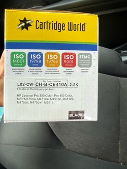 Cartridge World Compatible HP CE410A (305A) Black Toner - New Sealed