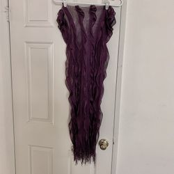 Purple Ruffled Shawl