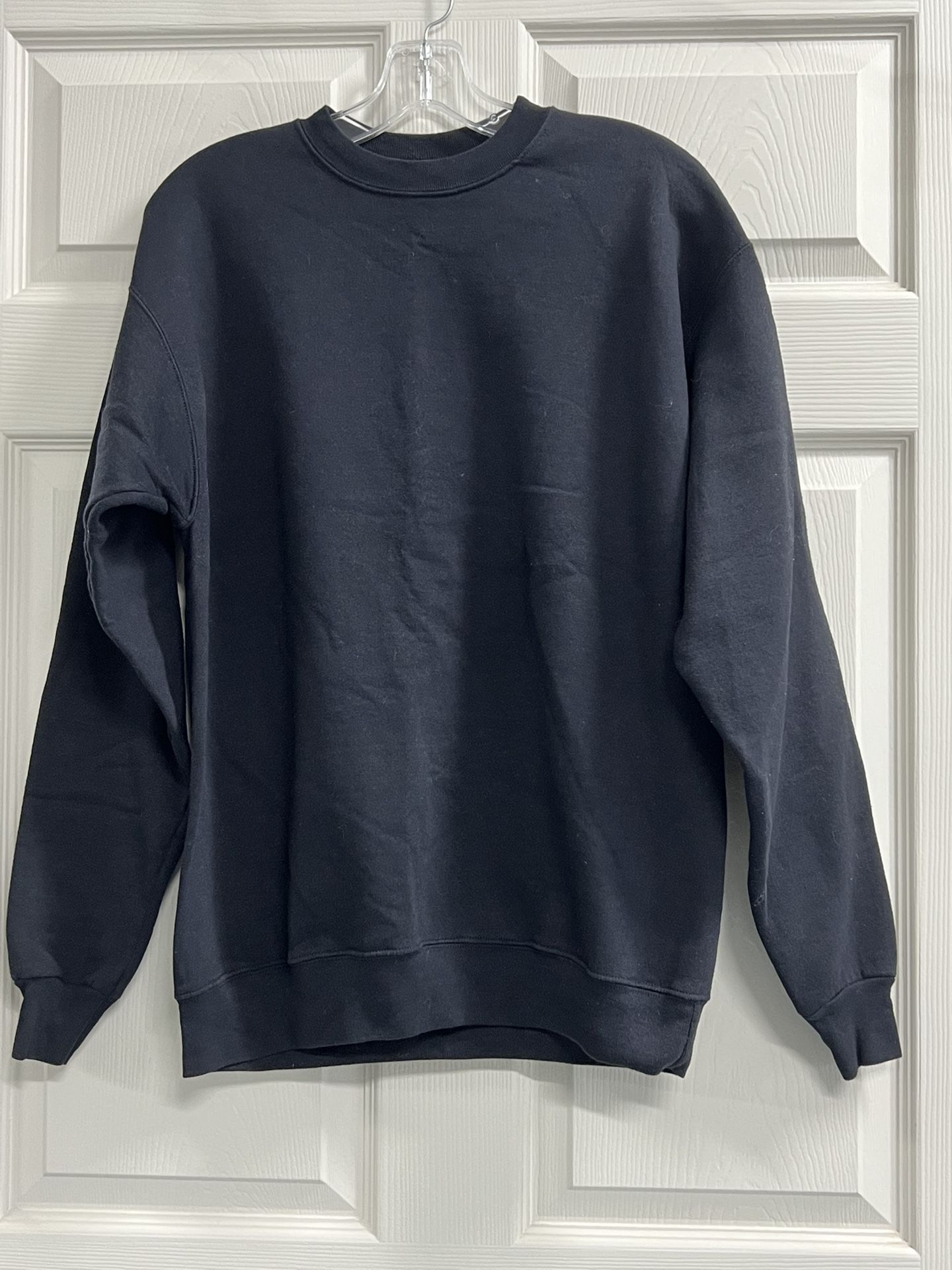 Hanes EcoSmart Women’s Black Crew Neck Pullover Sweatshirt - Size Medium - EUC