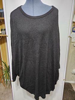 1X  Black Oversized Sweater 