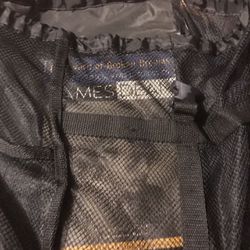 New Black Mesh Nylon See Through Backpack