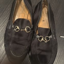 Gucci black loafers women size 37.5