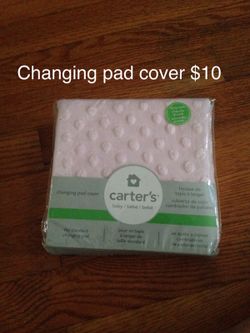 Pink carters changing pad cover