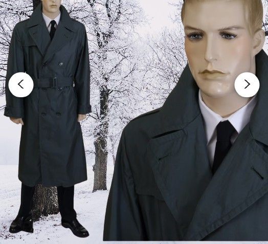 American Apparel Trench Coat DPSC US Army Belted with Removable Liner Size 48R