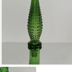 Italian Empoli Vintage Green Decanter