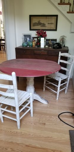 Table with two chairs