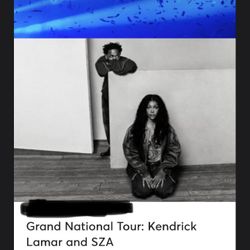 1 Kendrick Lamar Concert Ticket 6/6 Ground Level Seats 