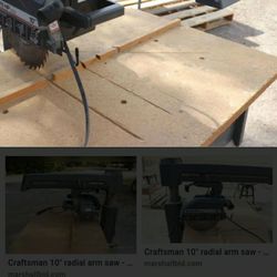 Radio Arm Saw For Sale Similar To The One In Pictures.   Trade  Obo 