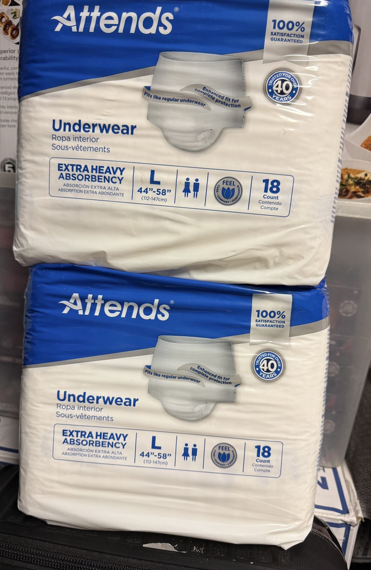 Adult Diaper Size Lg 18ct $5 Each Bag