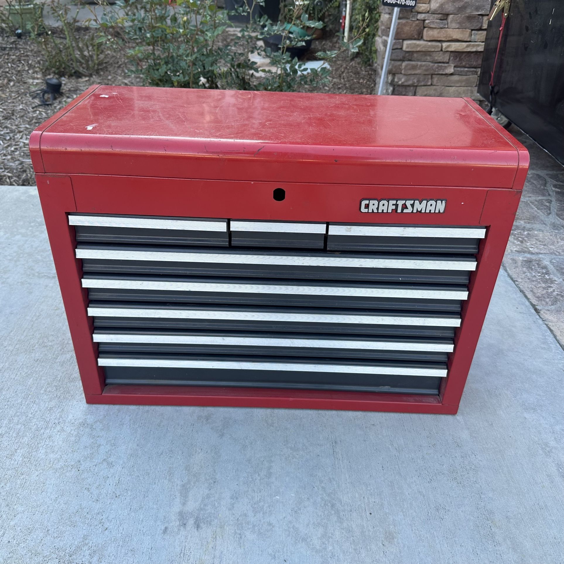Craftsman Made USA 8 Drawer Top Tool Box Good Shape for Sale in