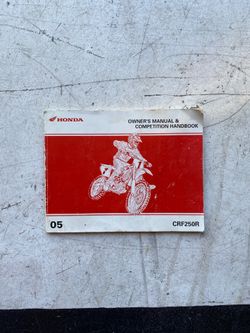 2005 CRF250r Owners Manual