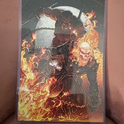 Blade and Ghost Rider Comic Book Art Poster by Alex Kotkin