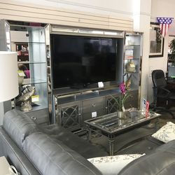 Sectional and tv stand