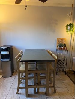World Market Dining Table With Four (4) Chairs