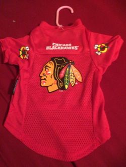 Blackhawks dog jersey