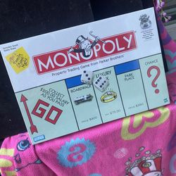 Monopoly Game ( Unopened ) W/card Table Covers