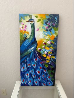 Peacock Canvas Wall Décor