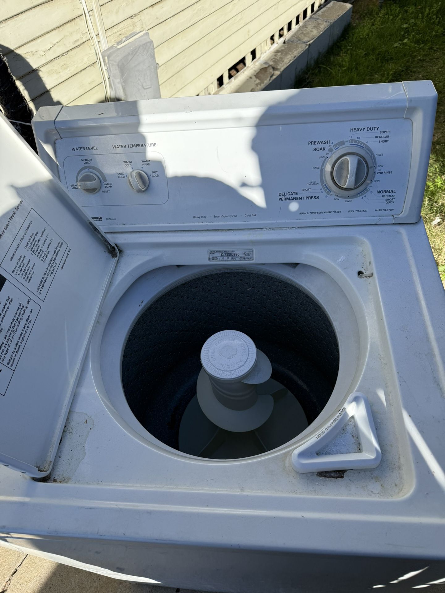 1 Kenmore Washer & 2 Gas Dryers