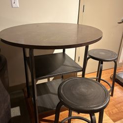 Round Bar Like Kitchen Industrial Table